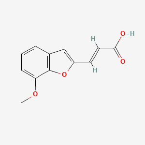 (2E)-3-(7-methoxy-1-benzofuran-2-yl)-2-propenoic acid