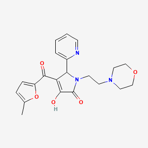 3-hydroxy-4-(5-methylfuran-2-carbonyl)-1-(2-morpholinoethyl)-5-(pyridin-2-yl)-1H-pyrrol-2(5H)-one