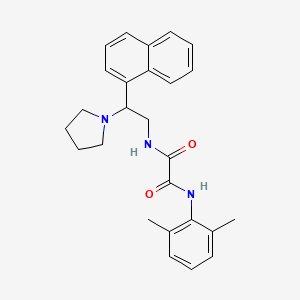 N1-(2,6-dimethylphenyl)-N2-(2-(naphthalen-1-yl)-2-(pyrrolidin-1-yl)ethyl)oxalamide