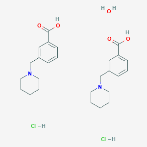 3-(Piperdin-1-ylmethyl)benzoic acid hydrochloride hemihydrate