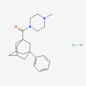 1-Methyl-4-[(3-phenyl-1-adamantyl)carbonyl]piperazine hydrochloride