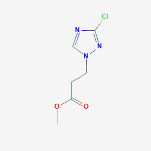 methyl 3-(3-chloro-1H-1,2,4-triazol-1-yl)propanoate
