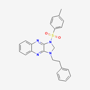 1-phenethyl-3-tosyl-2,3-dihydro-1H-imidazo[4,5-b]quinoxaline