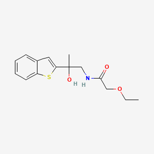 molecular formula C15H19NO3S B2996730 N-(2-(苯并[b]噻吩-2-基)-2-羟基丙基)-2-乙氧基乙酰胺 CAS No. 2034262-84-3