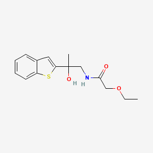 molecular formula C15H19NO3S B2996730 N-[2-(1-benzothiophen-2-yl)-2-hydroxypropyl]-2-ethoxyacetamide CAS No. 2034262-84-3