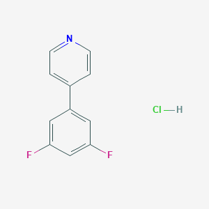4-(3,5-Difluorophenyl)pyridine;hydrochloride