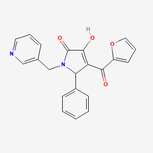4-(furan-2-carbonyl)-3-hydroxy-5-phenyl-1-(pyridin-3-ylmethyl)-1H-pyrrol-2(5H)-one