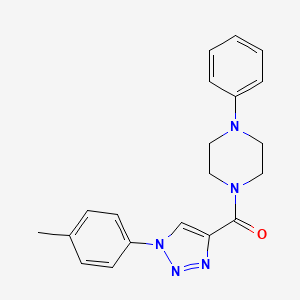 (4-phenylpiperazin-1-yl)(1-(p-tolyl)-1H-1,2,3-triazol-4-yl)methanone