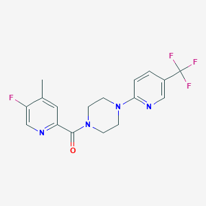 (5-Fluoro-4-methylpyridin-2-yl)-[4-[5-(trifluoromethyl)pyridin-2-yl]piperazin-1-yl]methanone