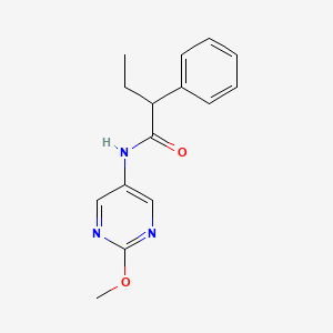 molecular formula C15H17N3O2 B2996768 N-(2-methoxypyrimidin-5-yl)-2-phenylbutanamide CAS No. 1396760-42-1