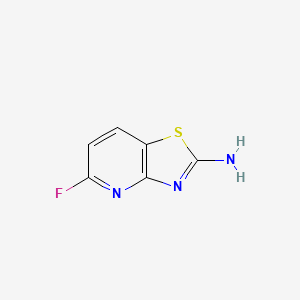 molecular formula C6H4FN3S B2996775 5-Fluorothiazolo[4,5-b]pyridin-2-amine CAS No. 1206248-77-2