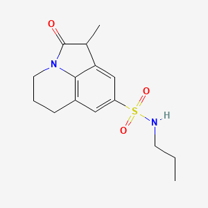 molecular formula C15H20N2O3S B2996785 1-甲基-2-氧代-N-丙基-2,4,5,6-四氢-1H-吡咯并[3,2,1-ij]喹啉-8-磺酰胺 CAS No. 898454-99-4