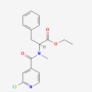 ethyl 2-[1-(2-chloropyridin-4-yl)-N-methylformamido]-3-phenylpropanoate