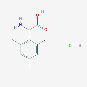 2-Amino-2-(2,4,6-trimethylphenyl)acetic acid;hydrochloride
