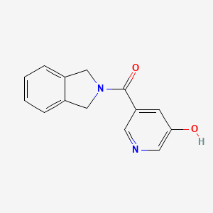 molecular formula C14H12N2O2 B2996817 (5-羟基吡啶-3-基)(异吲哚-2-基)甲酮 CAS No. 1275544-51-8