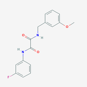 molecular formula C16H15FN2O3 B2996818 N1-(3-氟苯基)-N2-(3-甲氧基苄基)草酰胺 CAS No. 708236-36-6