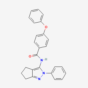 4-phenoxy-N-(2-phenyl-2,4,5,6-tetrahydrocyclopenta[c]pyrazol-3-yl)benzamide