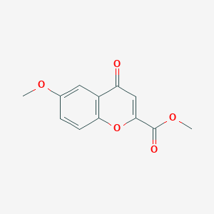 molecular formula C12H10O5 B2996820 methyl 6-methoxy-4-oxo-4H-chromene-2-carboxylate CAS No. 1242435-16-0