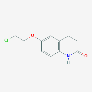molecular formula C11H12ClNO2 B2996824 6-(2-Chloroethoxy)-1,2,3,4-tetrahydroquinolin-2-one CAS No. 58022-95-0