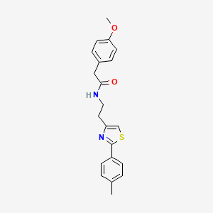 2-(4-methoxyphenyl)-N-{2-[2-(4-methylphenyl)-1,3-thiazol-4-yl]ethyl}acetamide
