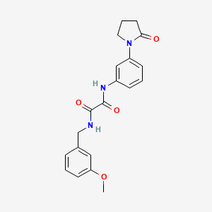 N1-(3-methoxybenzyl)-N2-(3-(2-oxopyrrolidin-1-yl)phenyl)oxalamide
