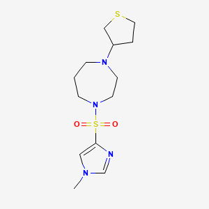1-((1-methyl-1H-imidazol-4-yl)sulfonyl)-4-(tetrahydrothiophen-3-yl)-1,4-diazepane