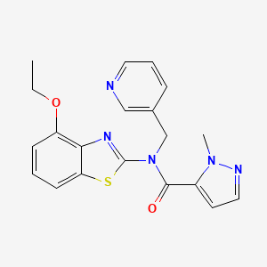 N-(4-ethoxybenzo[d]thiazol-2-yl)-1-methyl-N-(pyridin-3-ylmethyl)-1H-pyrazole-5-carboxamide
