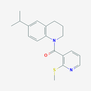 1-[2-(Methylsulfanyl)pyridine-3-carbonyl]-6-(propan-2-yl)-1,2,3,4-tetrahydroquinoline