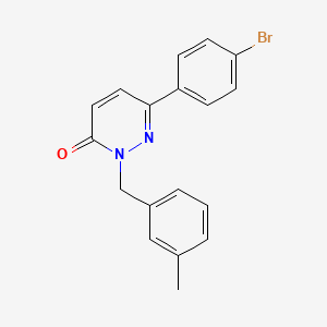 6-(4-Bromophenyl)-2-[(3-methylphenyl)methyl]pyridazin-3-one