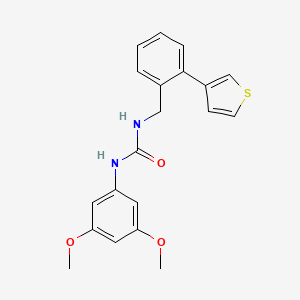 molecular formula C20H20N2O3S B2996903 1-(3,5-Dimethoxyphenyl)-3-(2-(thiophen-3-yl)benzyl)urea CAS No. 1796947-51-7