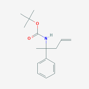 molecular formula C16H23NO2 B2996907 Tert-butyl (2-phenylpent-4-en-2-yl)carbamate CAS No. 1335042-46-0