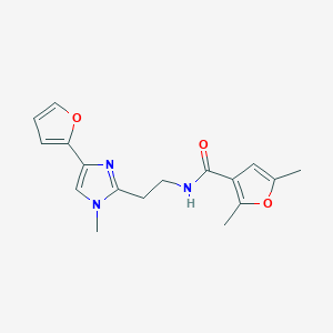 N-[2-[4-(Furan-2-yl)-1-methylimidazol-2-yl]ethyl]-2,5-dimethylfuran-3-carboxamide