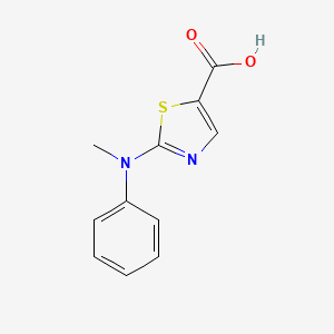 molecular formula C11H10N2O2S B2996916 2-[甲基(苯基)氨基]-1,3-噻唑-5-羧酸 CAS No. 1339523-57-7
