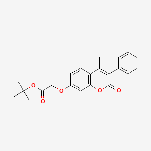 tert-butyl 2-((4-methyl-2-oxo-3-phenyl-2H-chromen-7-yl)oxy)acetate