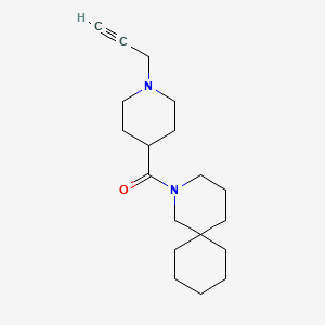 molecular formula C19H30N2O B2996943 2-Azaspiro[5.5]undecan-2-yl-(1-prop-2-ynylpiperidin-4-yl)methanone CAS No. 1645496-55-4