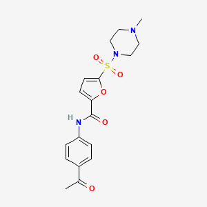 N-(4-acetylphenyl)-5-((4-methylpiperazin-1-yl)sulfonyl)furan-2-carboxamide