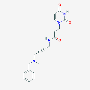 N-(4-(benzyl(methyl)amino)but-2-yn-1-yl)-3-(2,4-dioxo-3,4-dihydropyrimidin-1(2H)-yl)propanamide