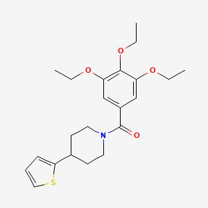(4-(Thiophen-2-yl)piperidin-1-yl)(3,4,5-triethoxyphenyl)methanone