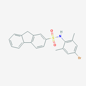 molecular formula C21H18BrNO2S B299698 N-(4-bromo-2,6-dimethylphenyl)-9H-fluorene-2-sulfonamide 