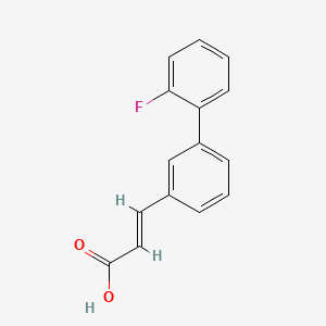 molecular formula C15H11FO2 B2996981 (E)-3-[3-(2-Fluorophenyl)phenyl]prop-2-enoic acid CAS No. 773132-67-5