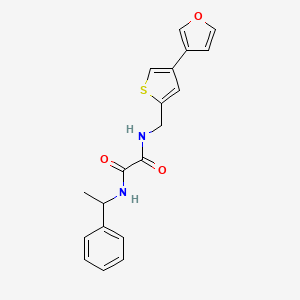 N-[[4-(Furan-3-yl)thiophen-2-yl]methyl]-N'-(1-phenylethyl)oxamide