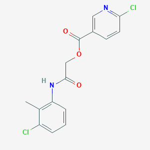[(3-Chloro-2-methylphenyl)carbamoyl]methyl 6-chloropyridine-3-carboxylate