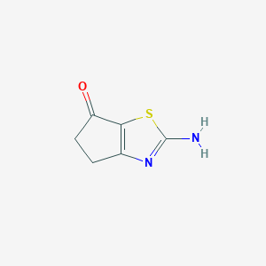 molecular formula C6H6N2OS B2996996 2-amino-4H,5H,6H-cyclopenta[d][1,3]thiazol-6-one CAS No. 1026710-03-1