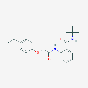 molecular formula C21H26N2O3 B299700 N-tert-butyl-2-{[(4-ethylphenoxy)acetyl]amino}benzamide 