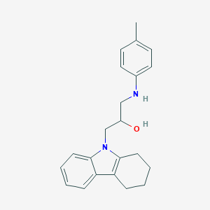 molecular formula C22H26N2O B299704 1-(1,2,3,4-tetrahydro-9H-carbazol-9-yl)-3-(4-toluidino)-2-propanol 