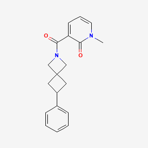 molecular formula C19H20N2O2 B2997045 1-Methyl-3-(6-phenyl-2-azaspiro[3.3]heptane-2-carbonyl)pyridin-2-one CAS No. 2379984-74-2