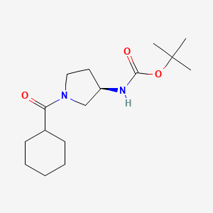 (R)-tert-Butyl 1-(cyclohexanecarbonyl)pyrrolidin-3-ylcarbamate