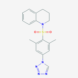 molecular formula C18H19N5O2S B299705 1-(2,6-Dimethyl-4-tetrazol-1-yl-benzenesulfonyl)-1,2,3,4-tetrahydro-quinoline 