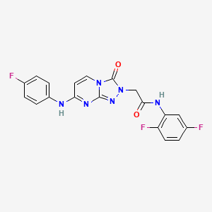 N~1~-(2,5-difluorophenyl)-2-[7-(4-fluoroanilino)-3-oxo[1,2,4]triazolo[4,3-a]pyrimidin-2(3H)-yl]acetamide