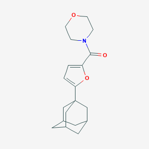 molecular formula C19H25NO3 B299709 4-[5-(1-Adamantyl)-2-furoyl]morpholine 